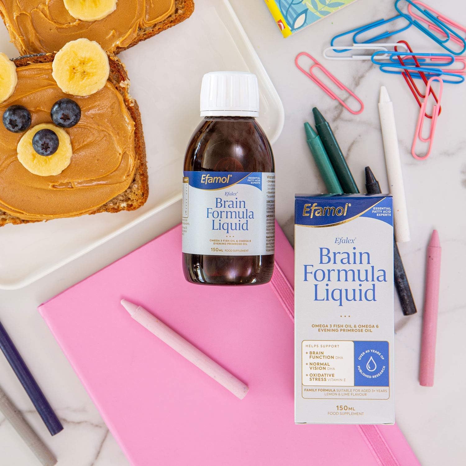 Efamol Efalex Omega 3 +6 Lemon & Lime Liquid Supplement - 150mls