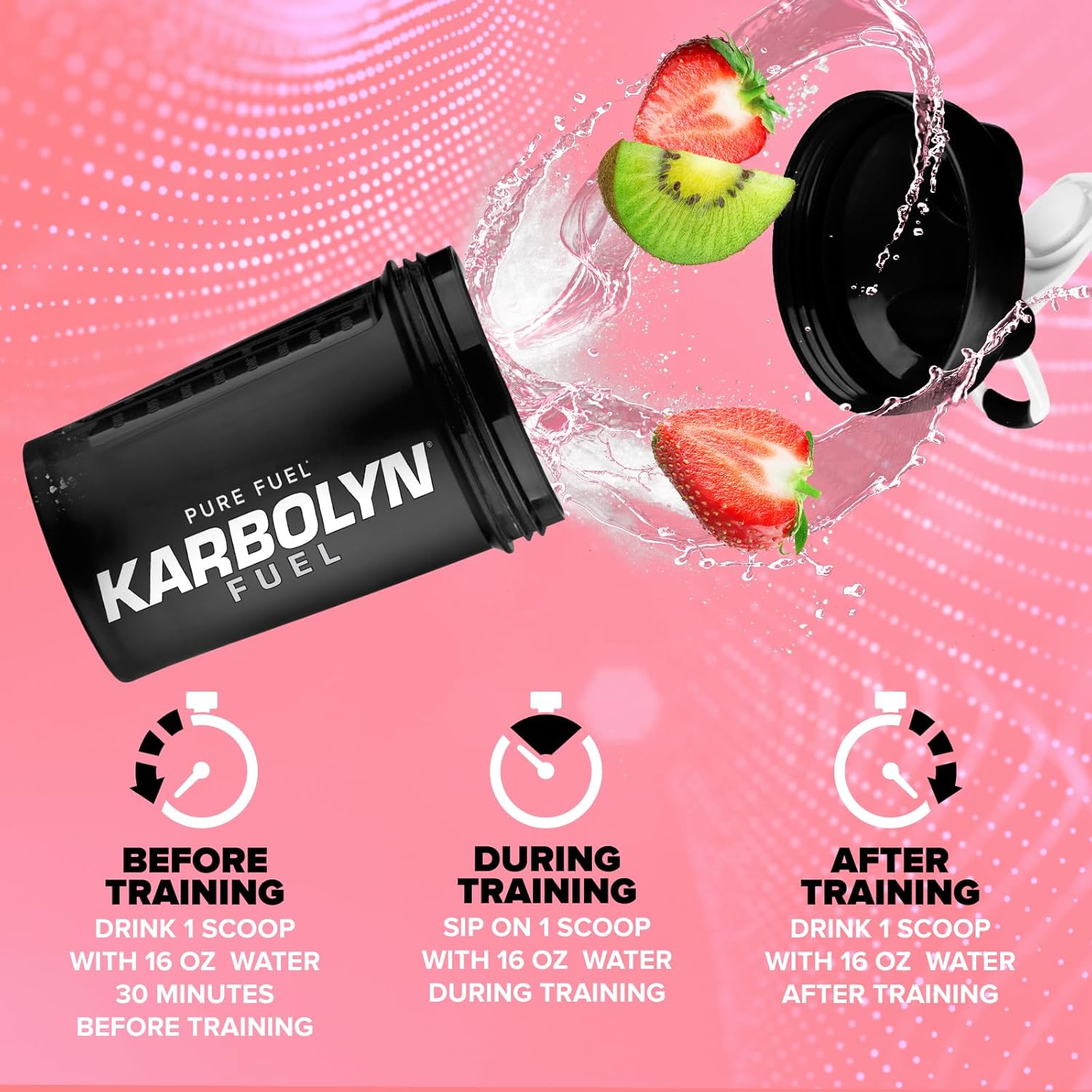 EFX Sports Karbolyn Fuel - Kiwi Strawberry Flavor | Fast-Absorbing Carbohydrate Powder for Carb Loading, Energy, Recovery | Stimulant-Free Formula | 18 Servings