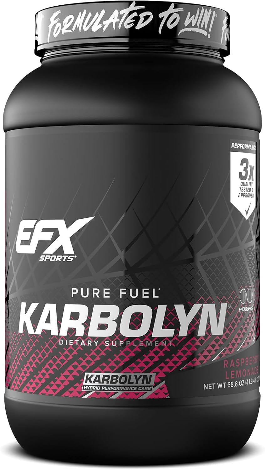 EFX Sports Karbolyn Fuel - Raspberry Lemonade | Fast-Absorbing Carb Powder for Energy & Recovery | 35 Servings