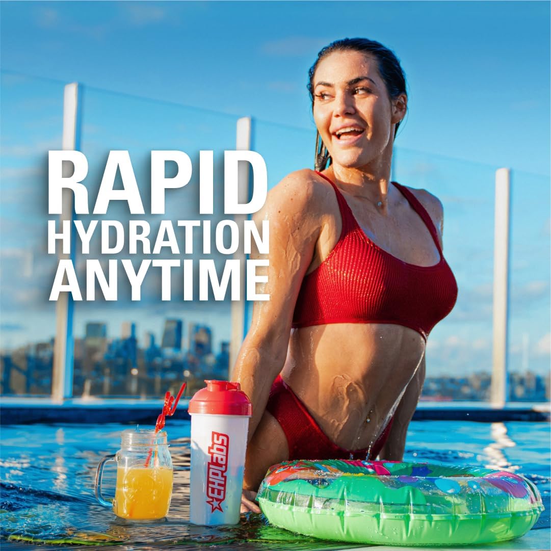 EHP Labs Hydreau Electrolytes Powder - Sugar-Free Hydration for Endurance & Energy - Raspberry Refresh Flavor - 40 Servings