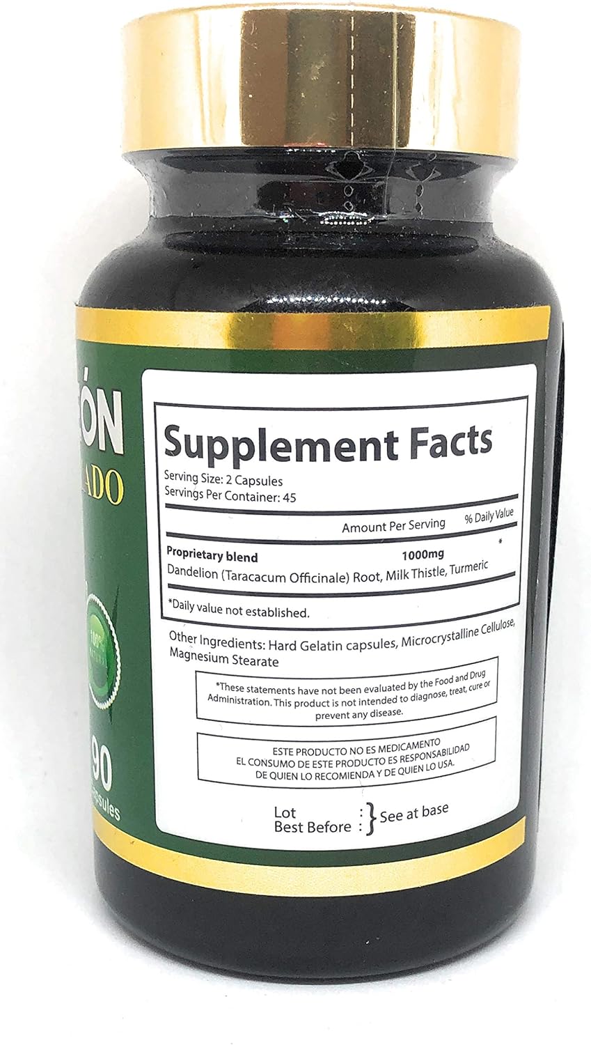 El Colibrí Diente de León Reforzado - Suplemento de 90 cápsulas