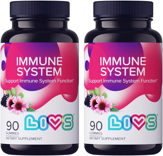 Elderberry Gummies for Immune System Support with Sambucus, Propolis, Echinacea, Vitamin C - 180 Count