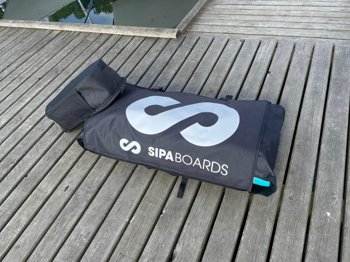Electric SUP with Carbon Paddle - Lightweight and Stable - Up to 6 Hours Battery Life - 140 kg Load Capacity - Sipaboards 2.0 Jet Engine