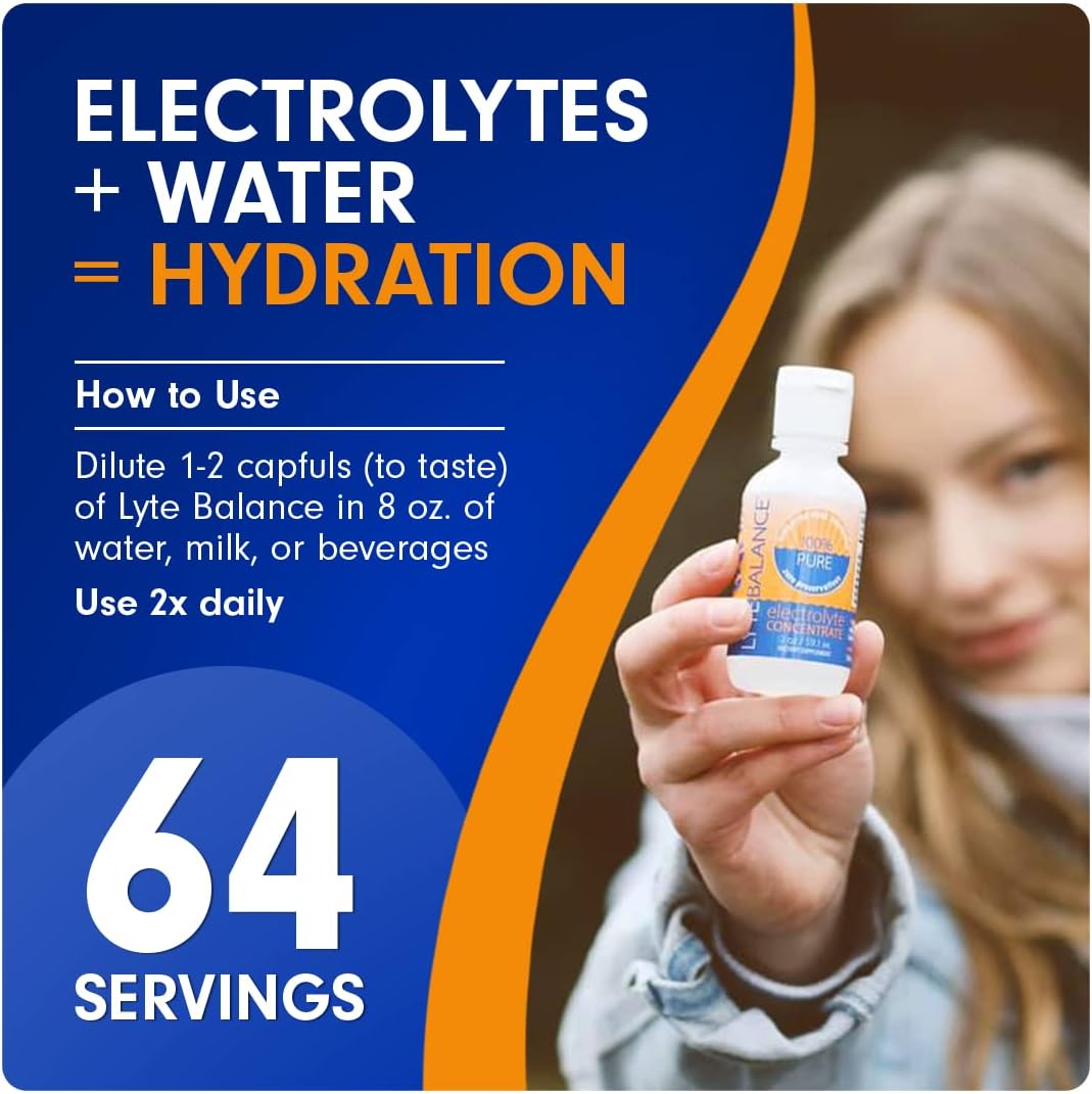 Electrolyte Concentrate Drink Mix for Daily Hydration & Muscle Recovery | Keto-Friendly Liquid Electrolytes with Sodium, Potassium, Magnesium | Rehydration Support | No Sugar, 3-Pack Travel Size