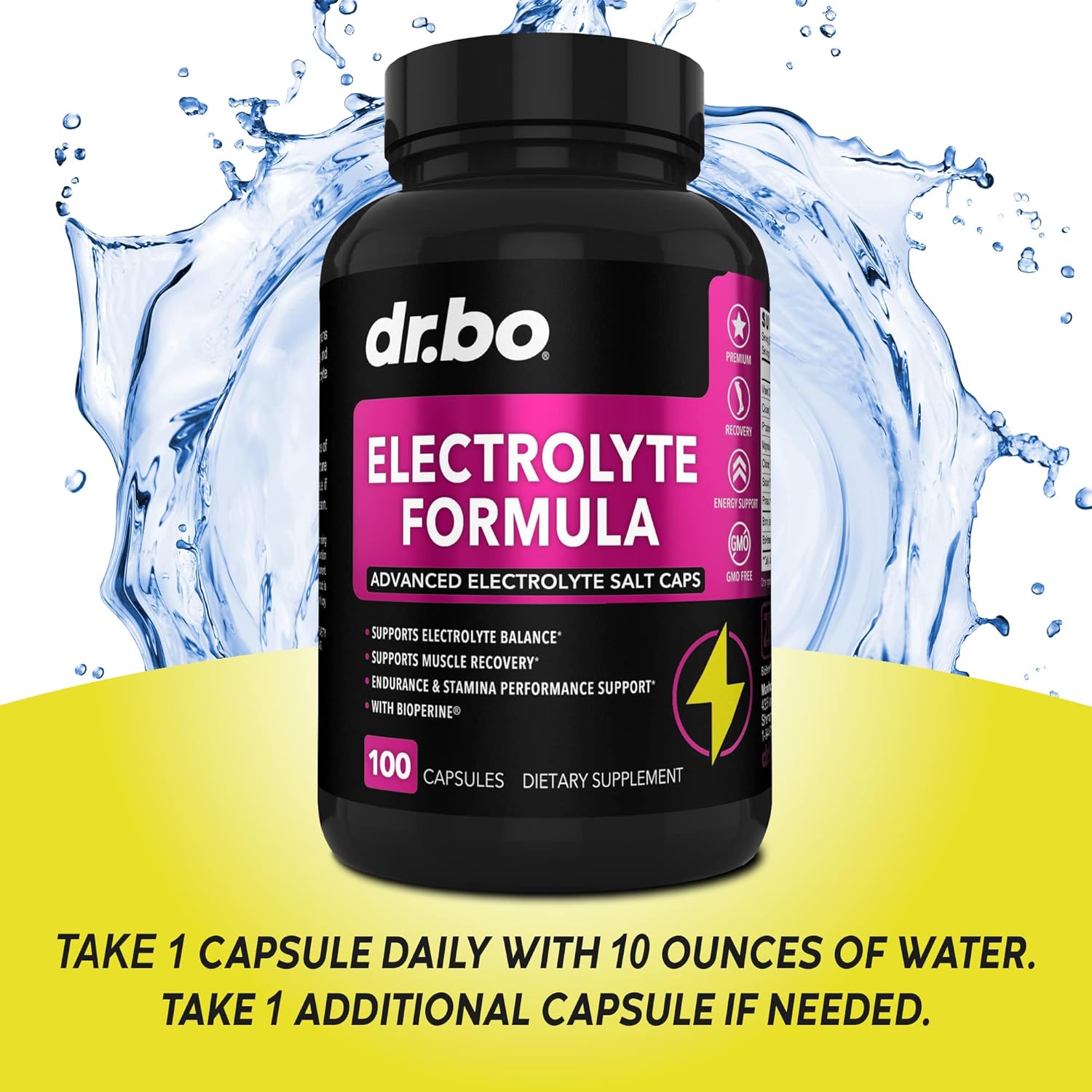 Electrolyte Pills with Zinc - Potassium, Magnesium, Sodium, Chloride, Calcium Salts - 50mg Zinc Supplement Tablets