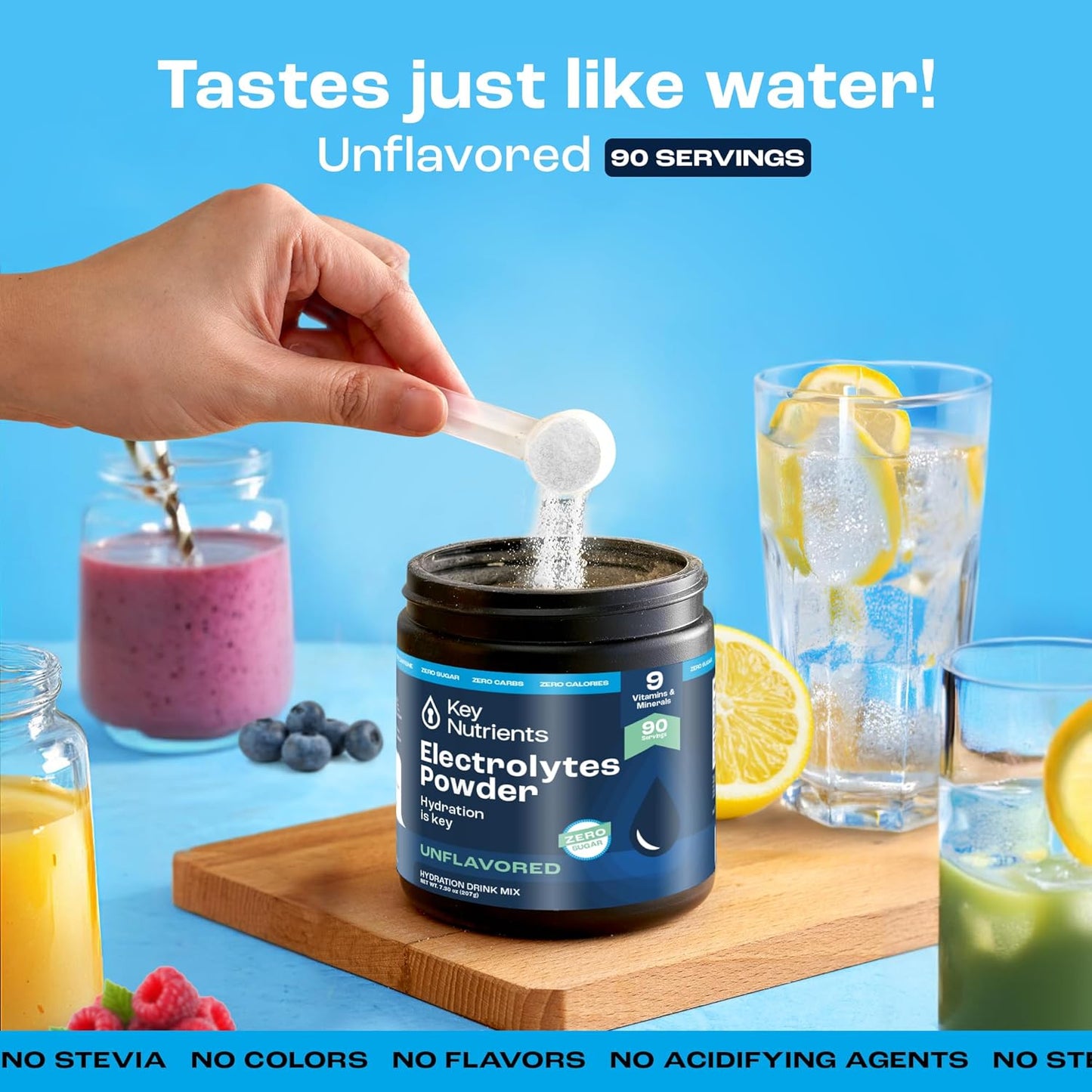 Electrolyte Powder Bundle: Strawberry Lemonade & Unflavored (90 Servings Each) - Sugar-Free, Keto Hydration for Energy & Recovery