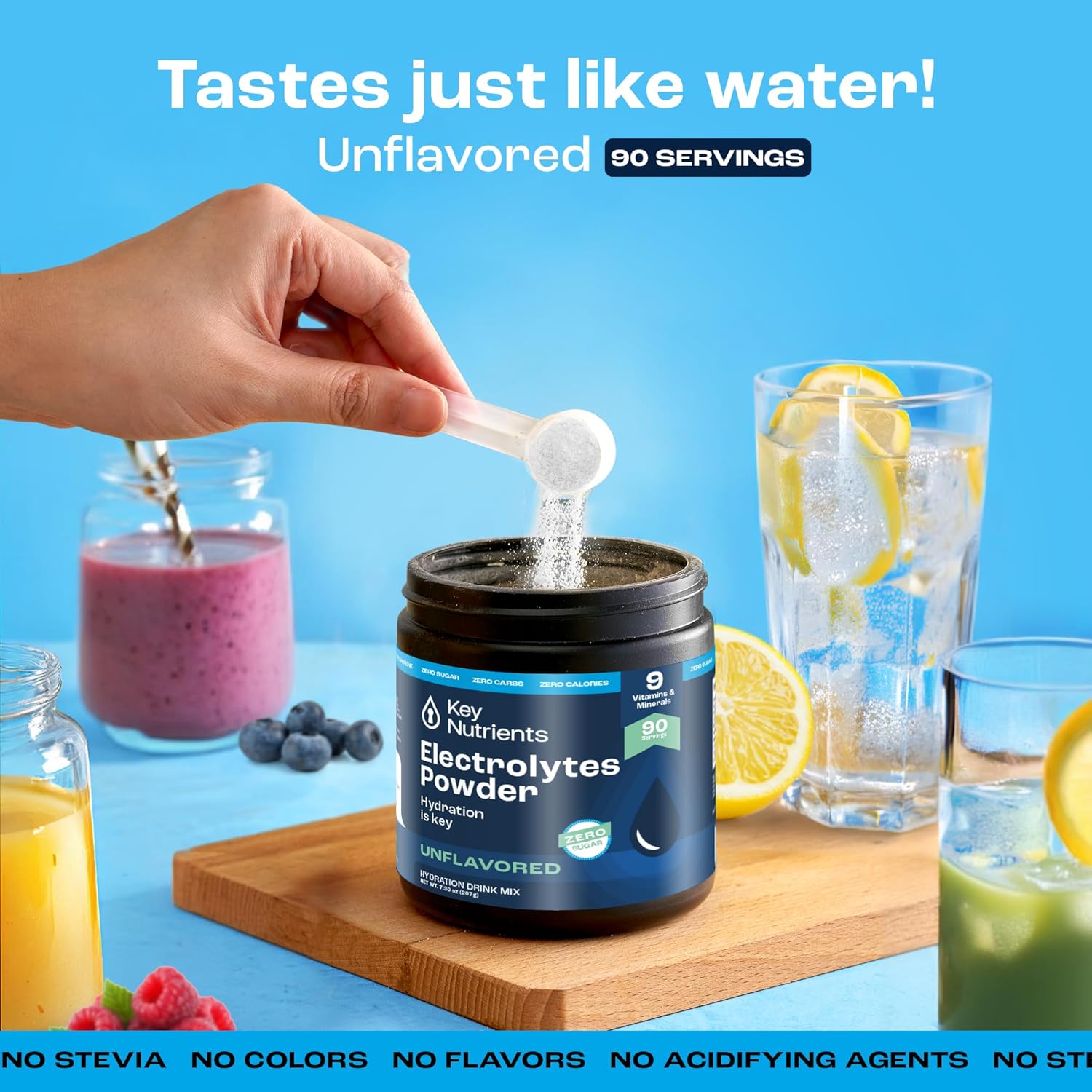 Electrolyte Powder Bundle: Strawberry Lemonade & Unflavored (90 Servings Each) - Sugar-Free, Keto Hydration for Energy & Recovery