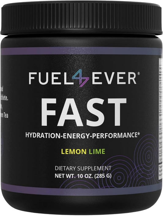 Electrolyte Powder with Creatine, Amino Acids, & Green Tea Extract - Lemon Lime Flavor | No Sugar or Artificial Ingredients | 30 Servings