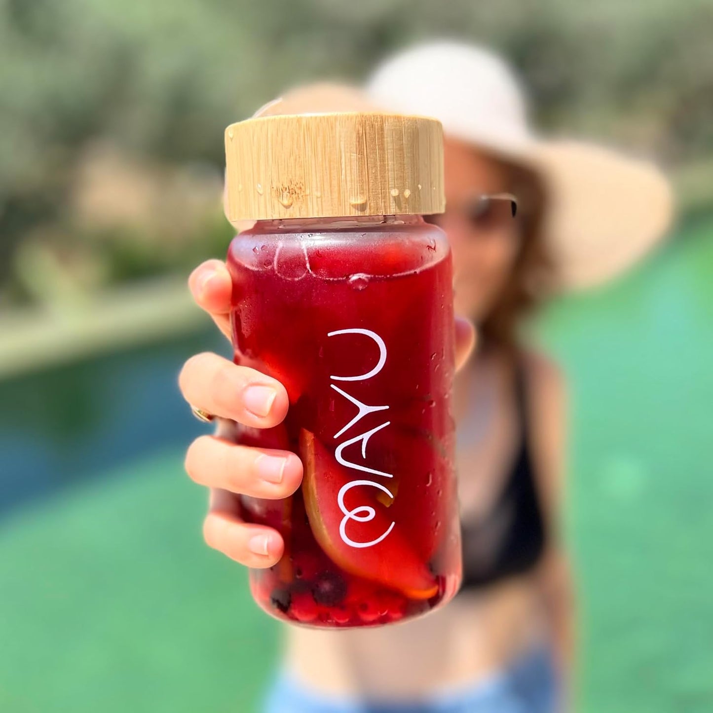 Electrolyte Water Drops and 0.5L Bottle with Bamboo Lid Bundle for Hydration