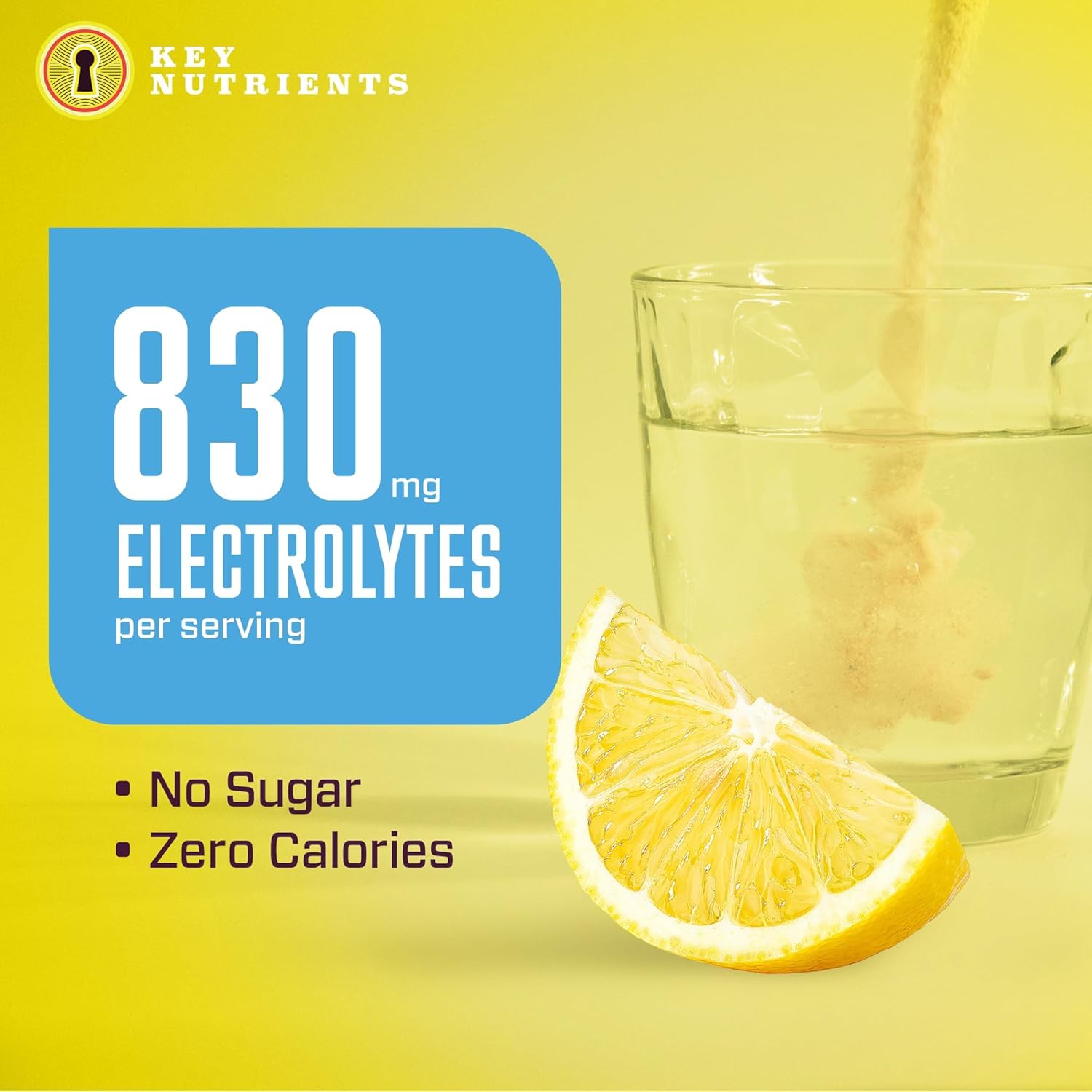 Electrolytes Powder Packets: Refreshing Lemonade Flavor - 20 Pack Hydration Powder for Travel - USA Made, Sugar-Free, Gluten-Free
