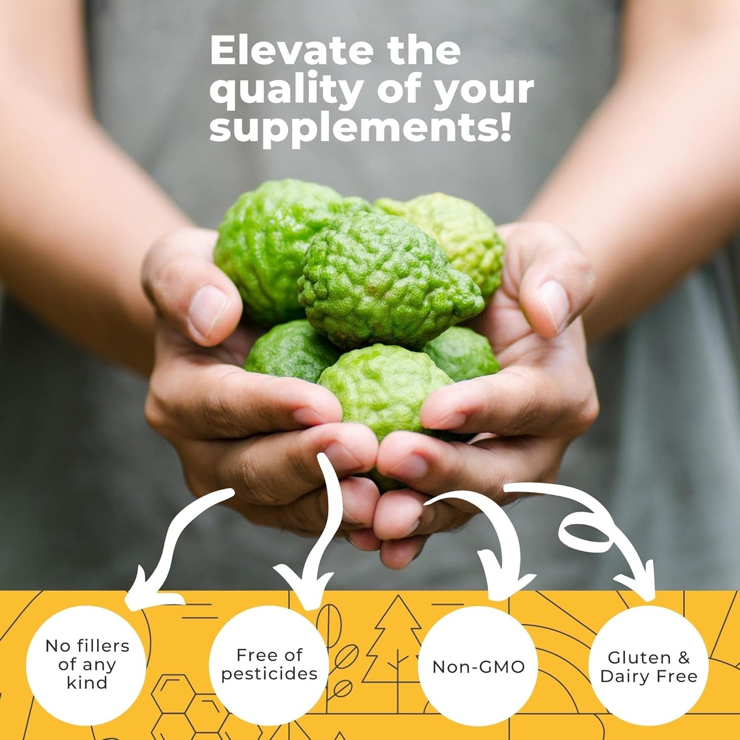 Eleva Nutrition Citrus Bergamot, Nopal Cactus, & Monolaurin Supplement Bundle - 1000mg Bergamot, 1000mg Monolaurin, 1500mg Prickly Pear Cactus Capsules