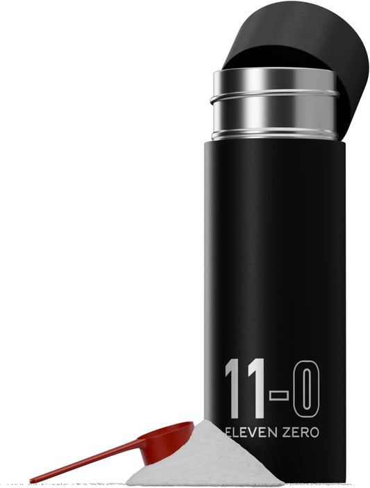 Eleven Zero 11-0 Strong Smelling Salts in Portable Metal Container for Athletes - Powerful Ammonia Inhalants for Instant Energy & Adrenaline Boost