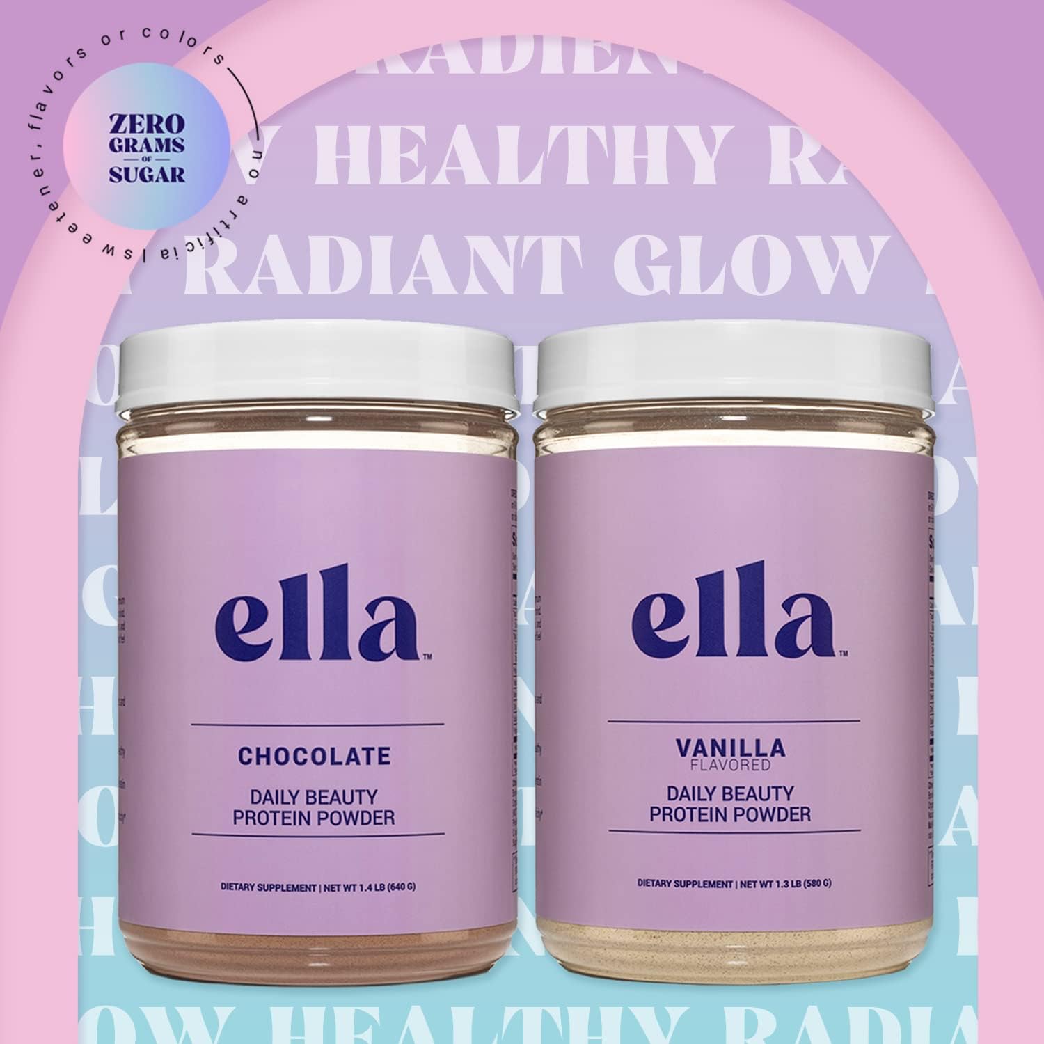 Ella Chocolate Collagen Protein Powder for Women - Grass-Fed Peptides, Non-GMO, Gluten-Free Beauty Supplement