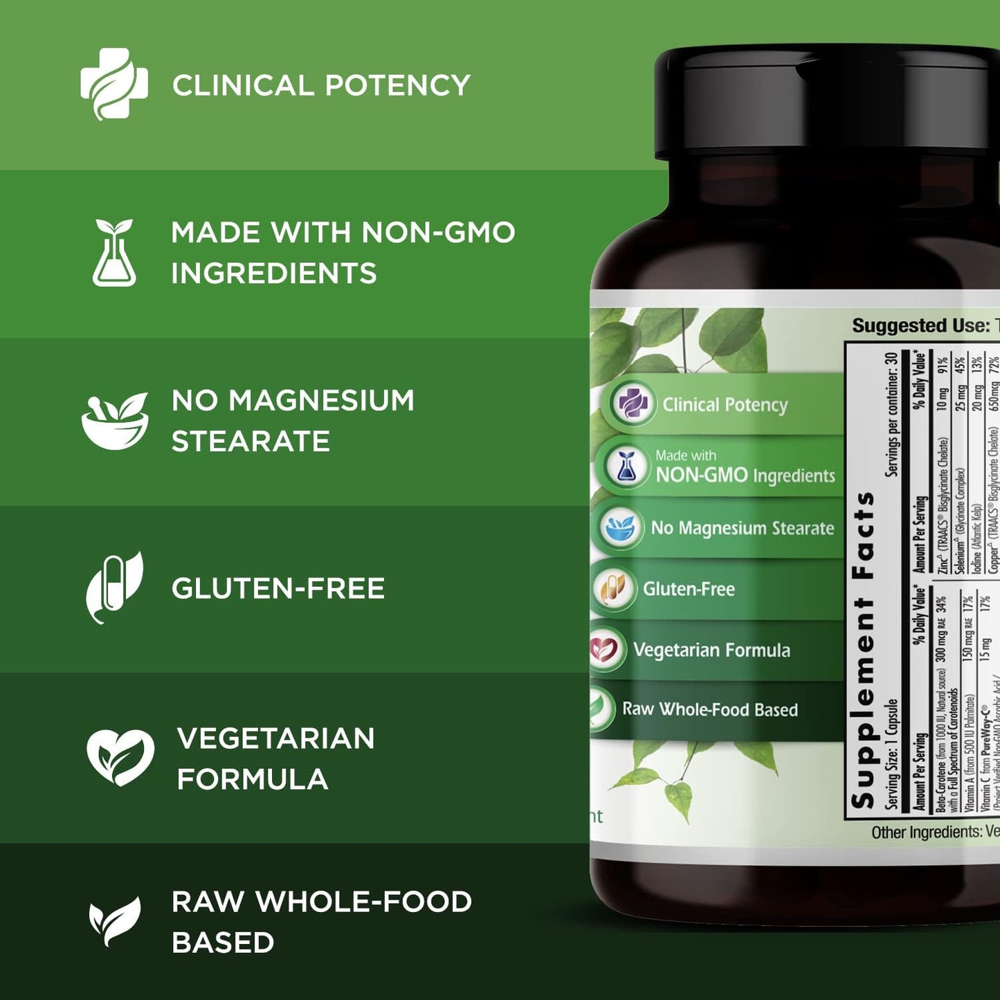 Emerald Labs Prenatal Multivitamin with Methylated Folate and Iron - 30 Vegetable Capsules, Soy-Free and Gluten-Free