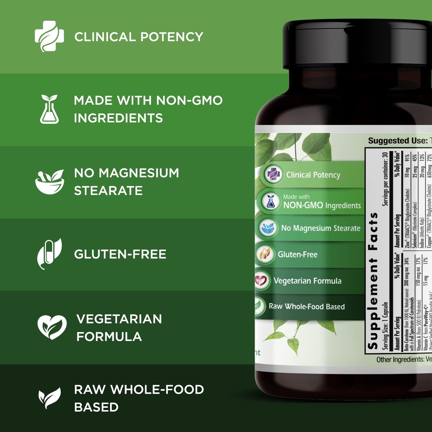 Emerald Labs Prenatal Multivitamin with Methylated Folate and Iron - 30 Vegetable Capsules, Soy-Free and Gluten-Free