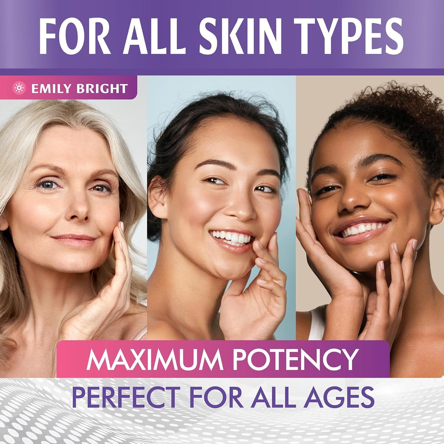 Emily Bright INC Glutathione Capsules - Skin Tone Enhancer with 1,500mcg Supplement - Targets Dark Spots, Acne Marks - Potent Antioxidant - 60 Capsules for Radiant Skin