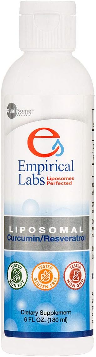 Empirical Labs Liposomal Curcumin Resveratrol Supplement 6 fl. oz - Antioxidant and Anti-Inflammatory Support