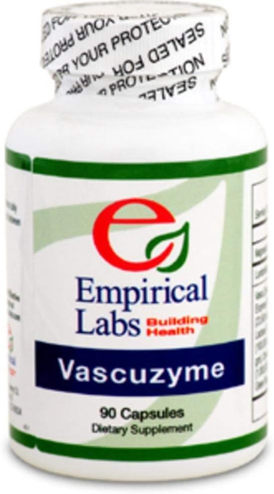 Empirical Labs Vascuzyme Capsules - 90 Count Bottle for Vascular Health