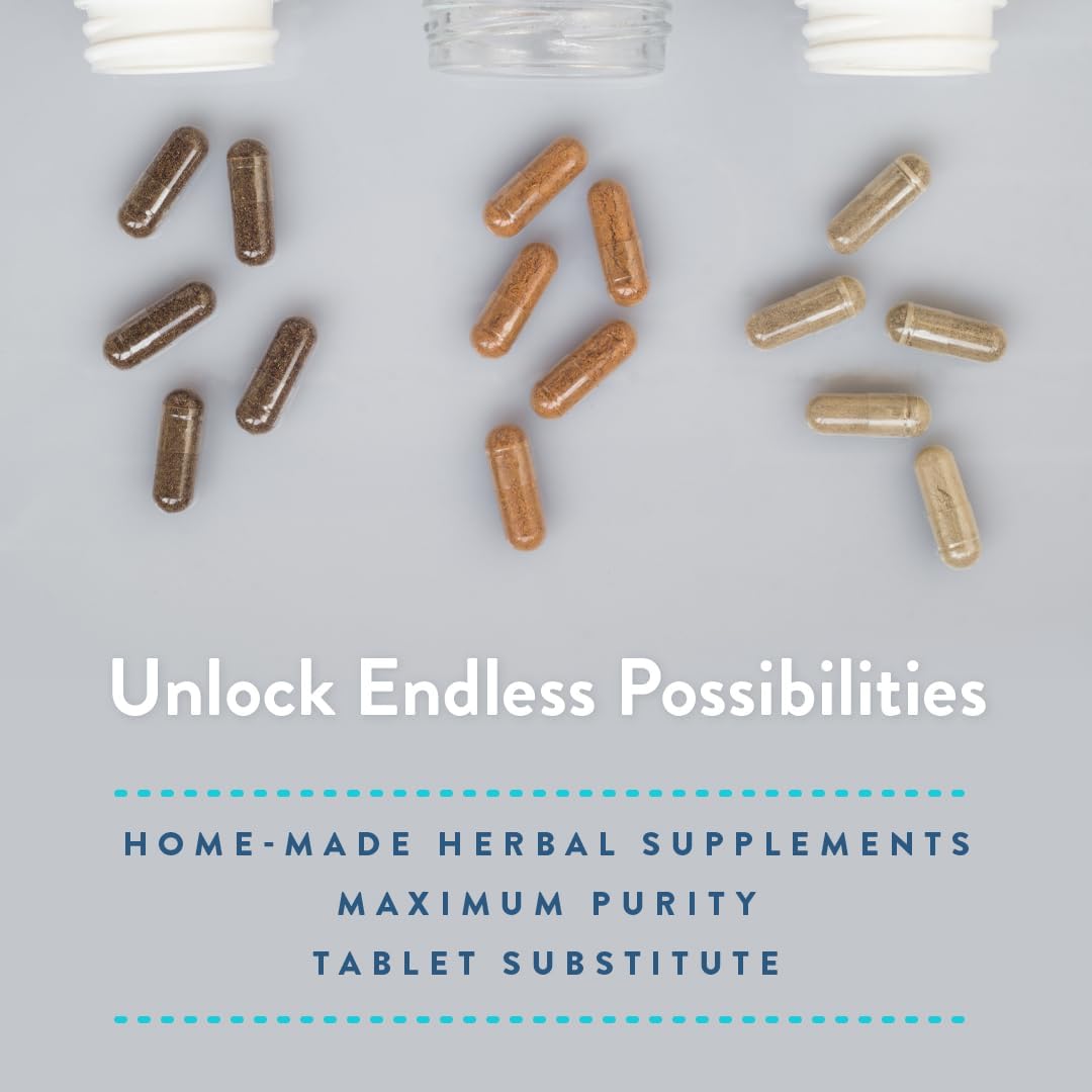 Empty Gelatin Capsules Size 000 - 1,000 White Gel Pills - Non-GMO, Kosher, Gluten-Free, Halal - PureCaps USA