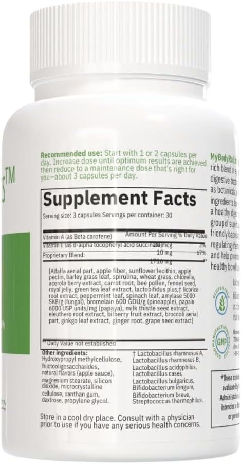 Endobiotics Gut Support Supplement - 90 Capsules, 8 Strain Probiotic Blend for Digestive Health