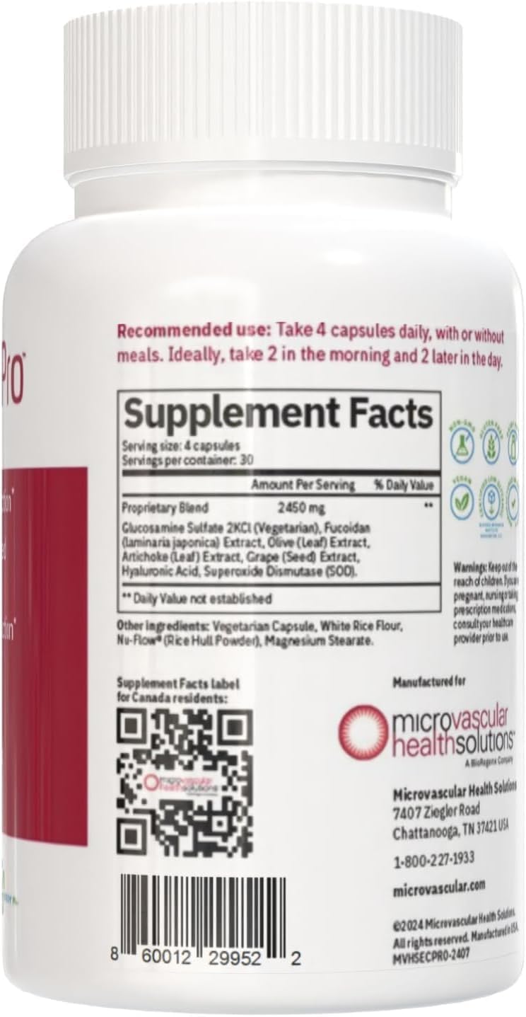Endocalyx Pro Vascular & Glycocalyx Support with SuperAmino 24+ Amino Acids, bCalm Vitamin B8, and Endobiotics Gut Digestive Support