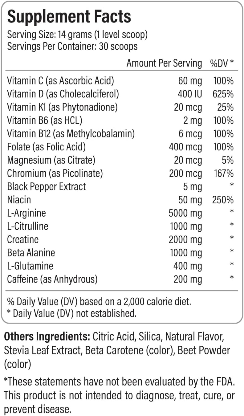 Endurance-Boosting Pre-Workout Supplement for Energy, Strength, and Quick Recovery - Strawberry Banana Flavor