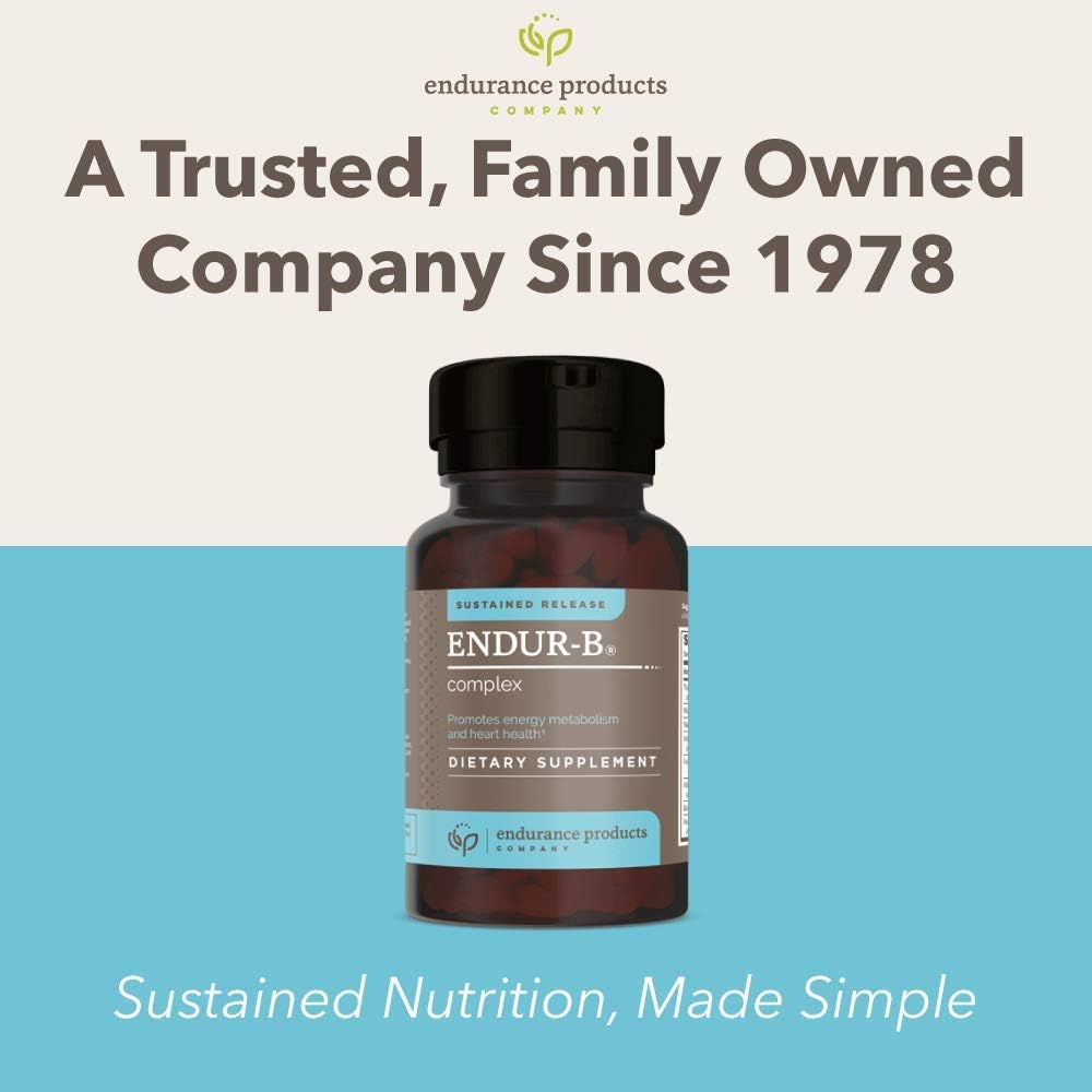 Endurance Products Endur-B Complex Sustained Release Vitamins 300 Tablets - B1 B2 B3 B6 B12 Folic Acid & Biotin - BoostGo Australia