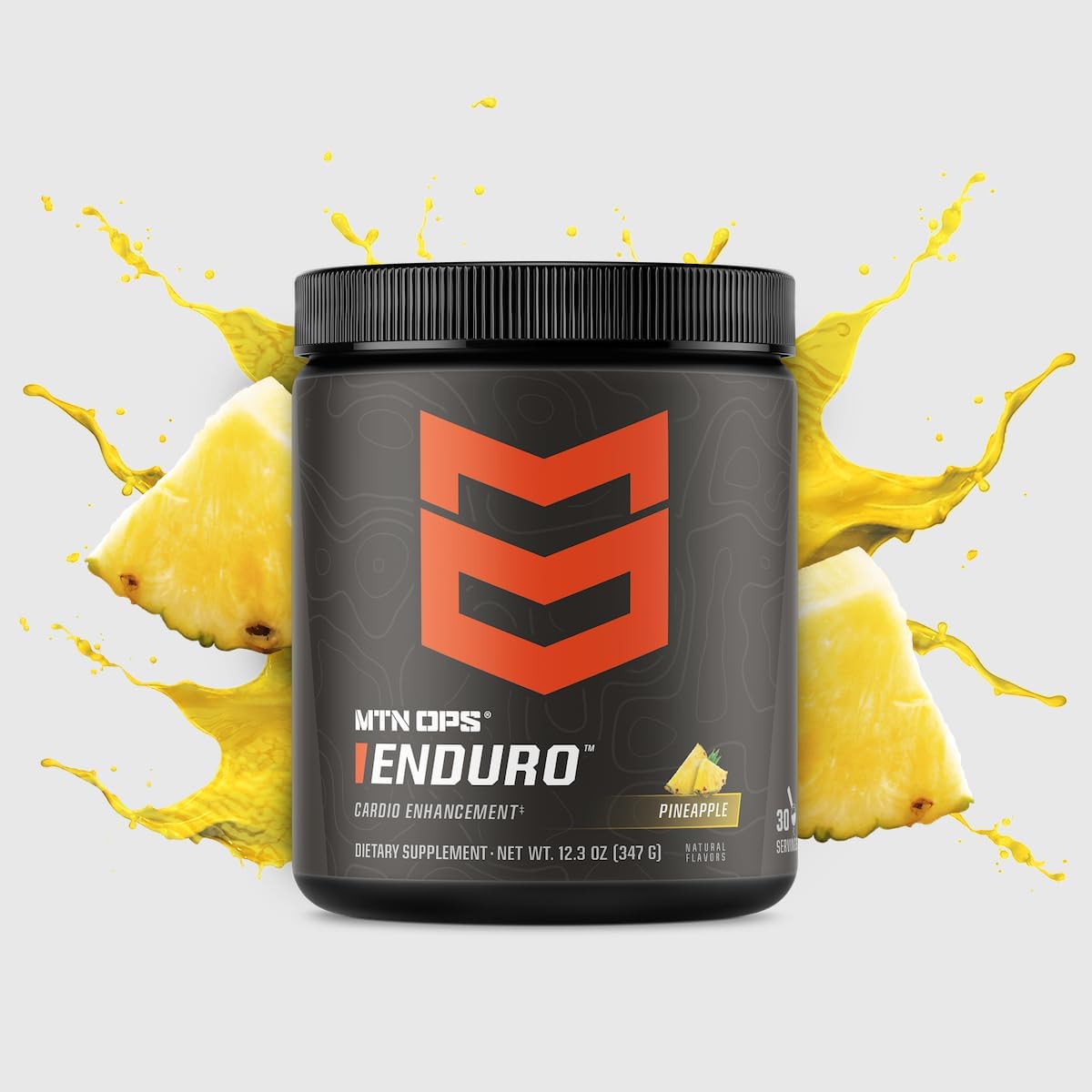 Enduro Nitric Oxide Supplement & Stim-Free Pre Workout - Pineapple Crush Flavor - 30 Servings - Magnesium Citrate, Beet Root Powder, Niacinamide