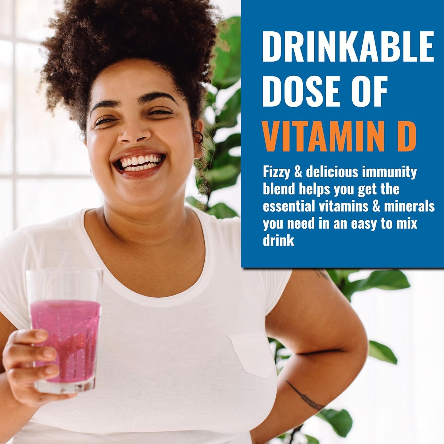 Ener-C Ener-D Raspberry Multivitamin Drink Powder - Sugar Free with Vitamin D3 for Immune & Energy Support - Men & Women - Zinc, Vitamin B & C, Electrolytes - Vegan, Non-GMO - 24 Servings