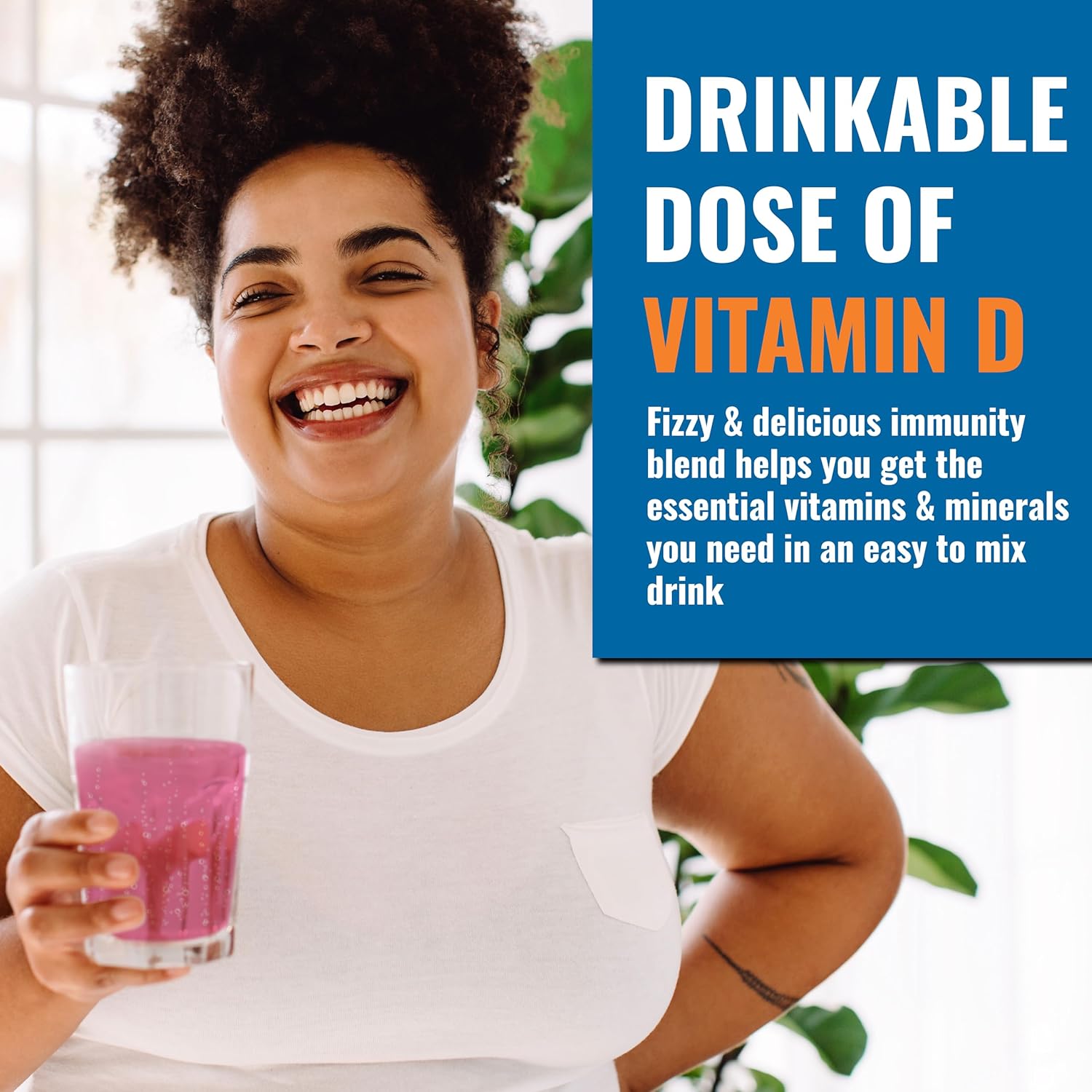 Ener-C Ener-D Raspberry Multivitamin Drink Powder - Sugar Free with Vitamin D3 for Immune & Energy Support - Men & Women - Zinc, Vitamin B & C, Electrolytes - Vegan, Non-GMO - 24 Servings