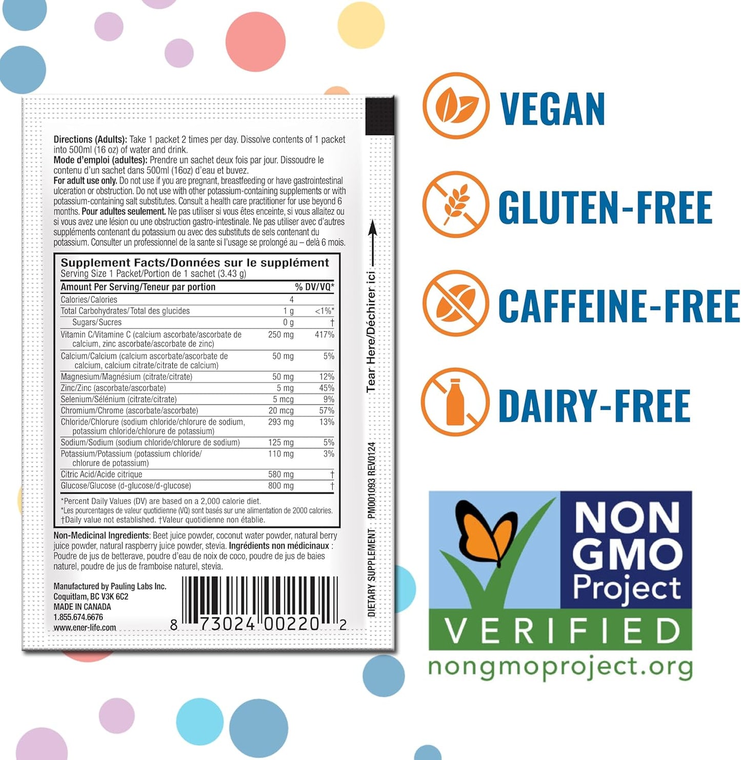 Ener-C Ener-IV Electrolyte Hydration & Energy Drink Powder Packets, Mixed Berry Flavor - 12 Count, Low Sugar Vegan Formula with Potassium, Vitamin C, and Zinc for Muscle Recovery and Immunity Support