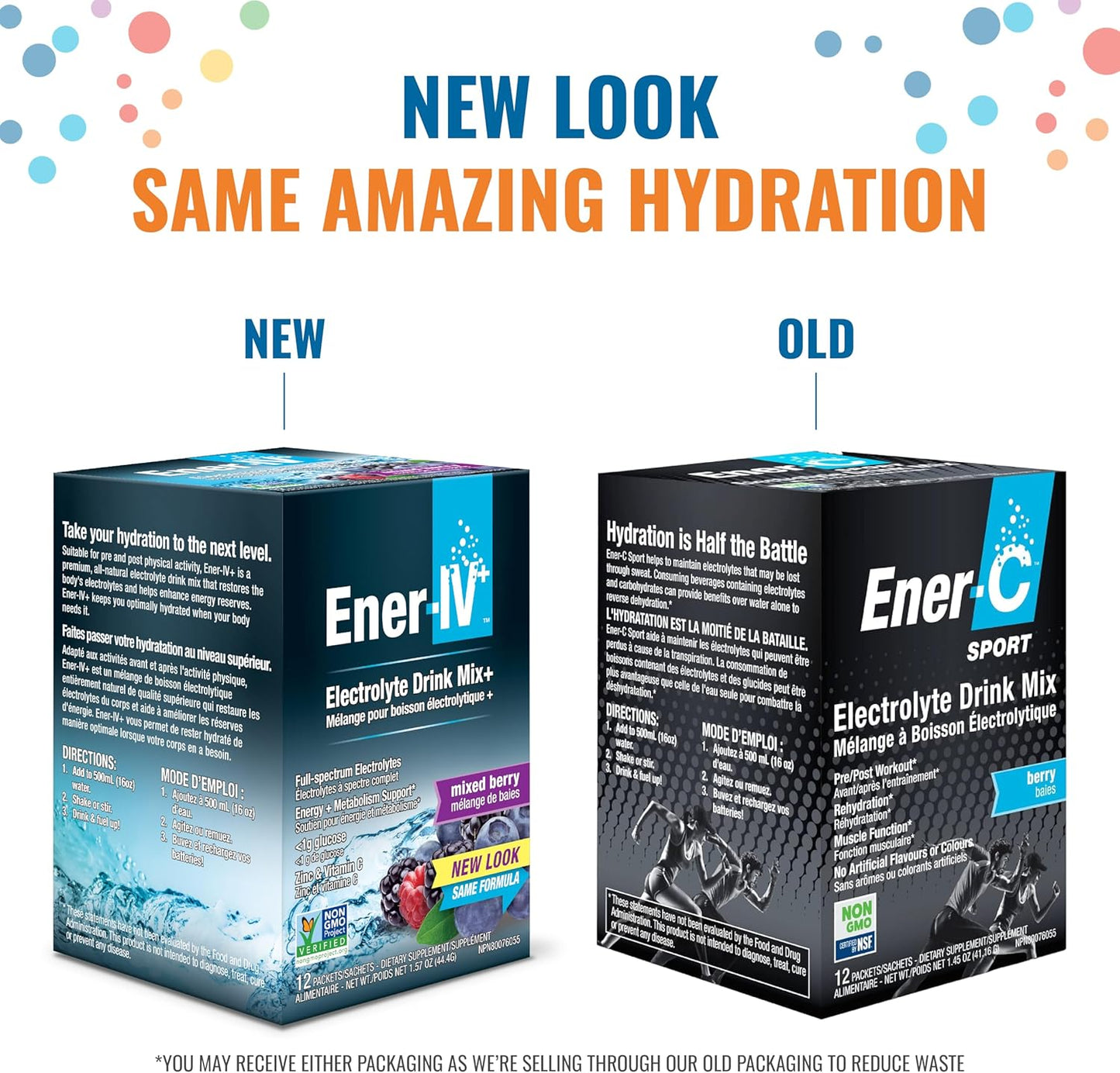Ener-C Ener-IV Electrolyte Hydration & Energy Drink Powder Packets, Mixed Berry Flavor - 12 Count, Low Sugar Vegan Formula with Potassium, Vitamin C, and Zinc for Muscle Recovery and Immunity Support