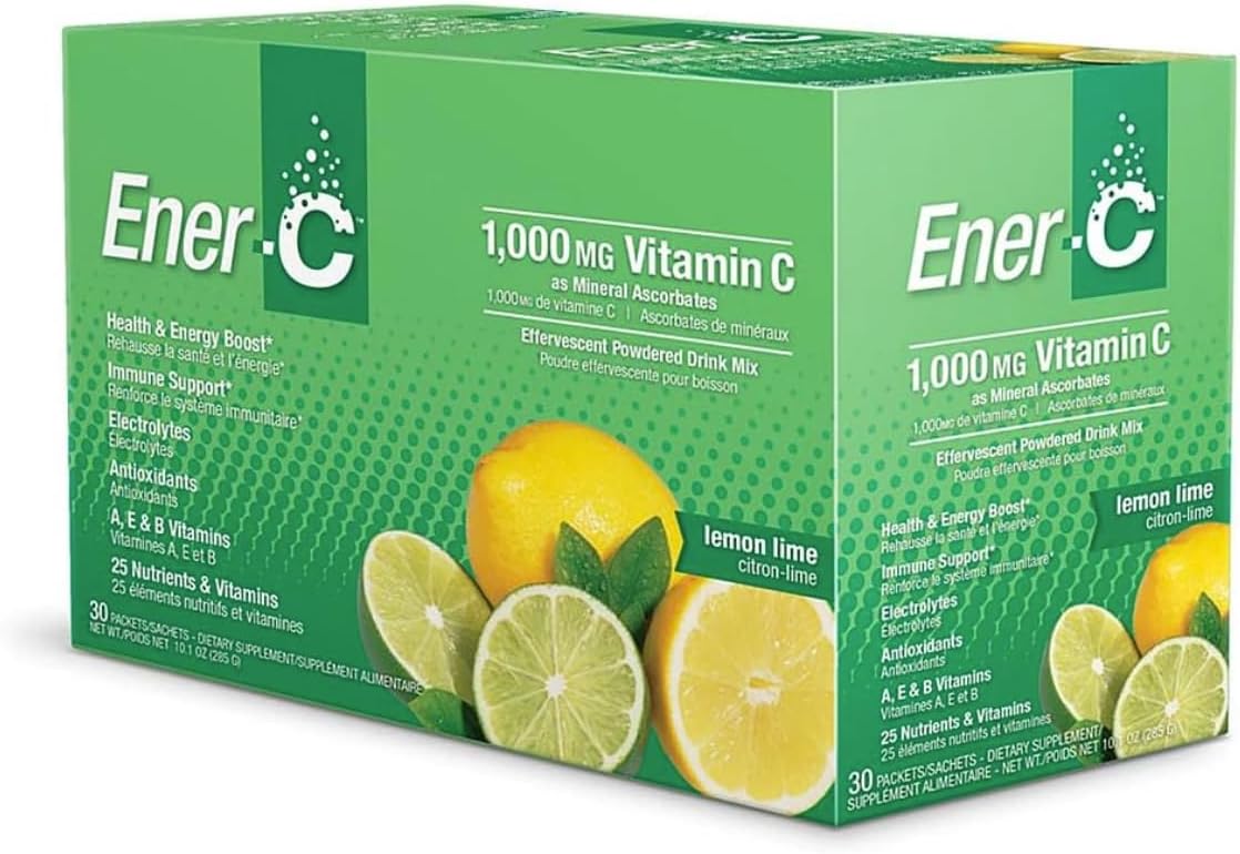 Ener-C Lemon Lime Vitamin Drink Mix - 1000 Mg, 30 Packets