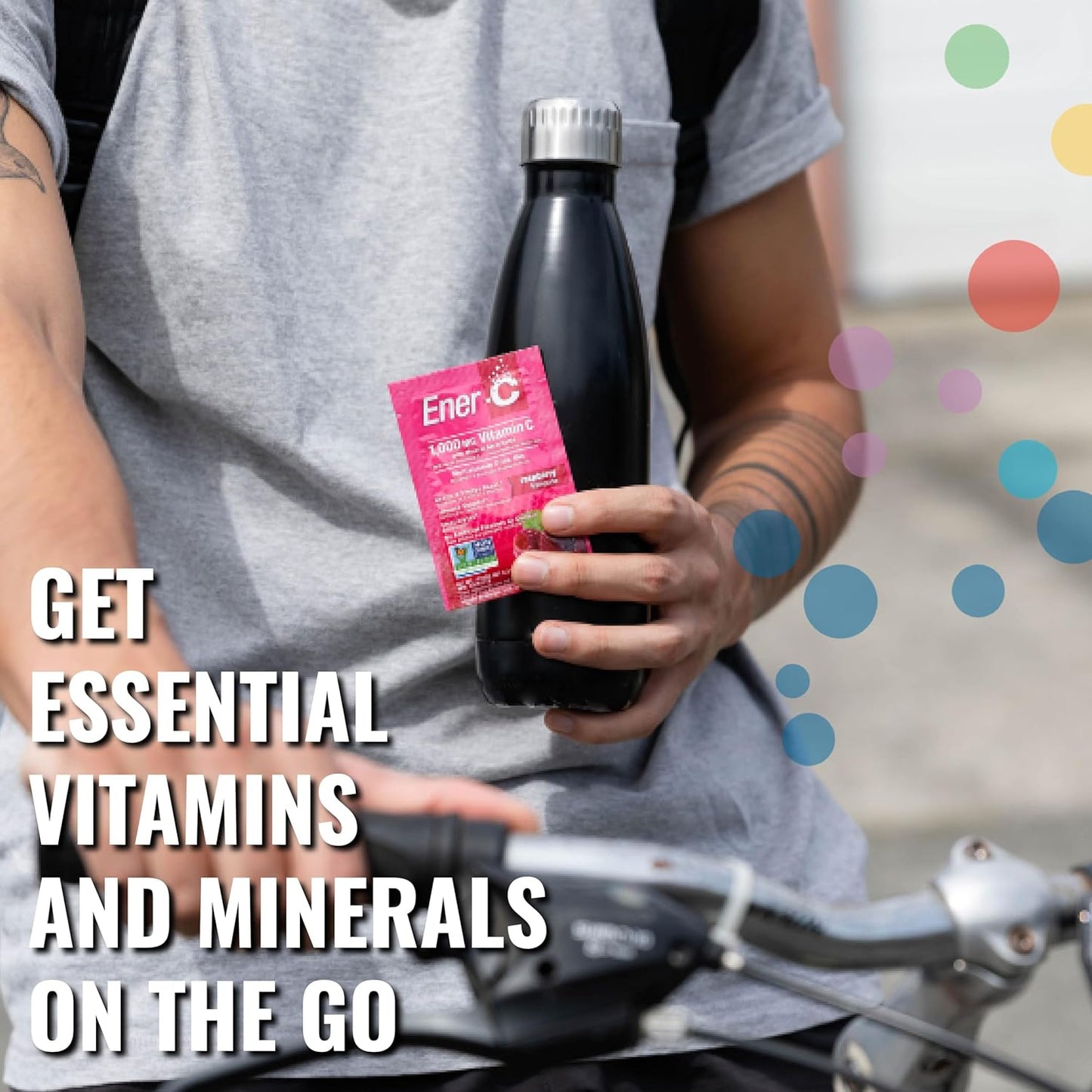 Ener-C Variety Pack Multivitamin Drink Mix Powder - Vitamin C 1000mg & Electrolytes with Real Fruit Juice - Natural Energy & Immune Support - Non-GMO Vegan & Gluten Free - 60 Count