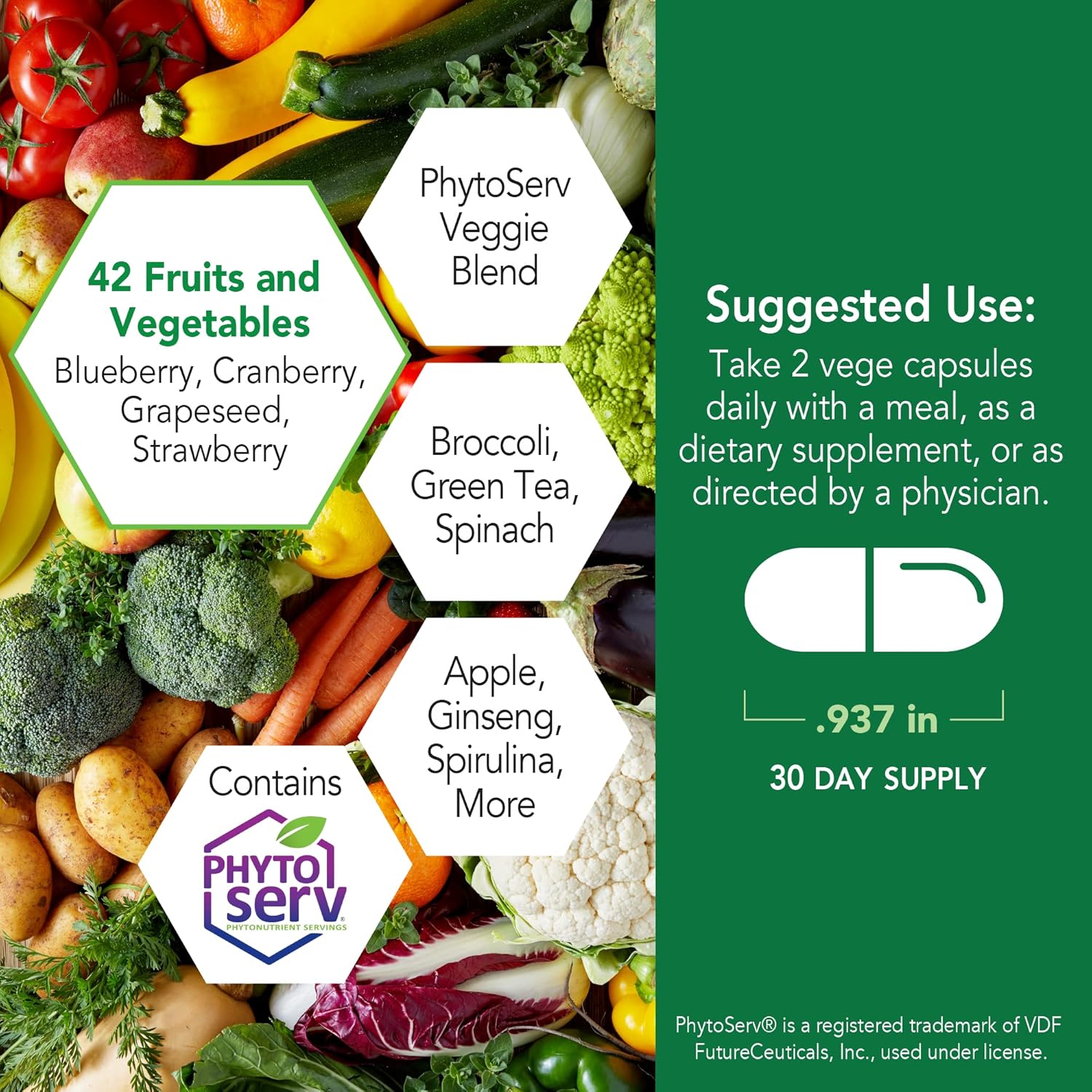 Energizing Mega Fruits and Veggies Blend with Oat Fiber Bundle for Energy Balance and Digestive Health - 60 Capsules + 90 Tablets - BoostGo Australia