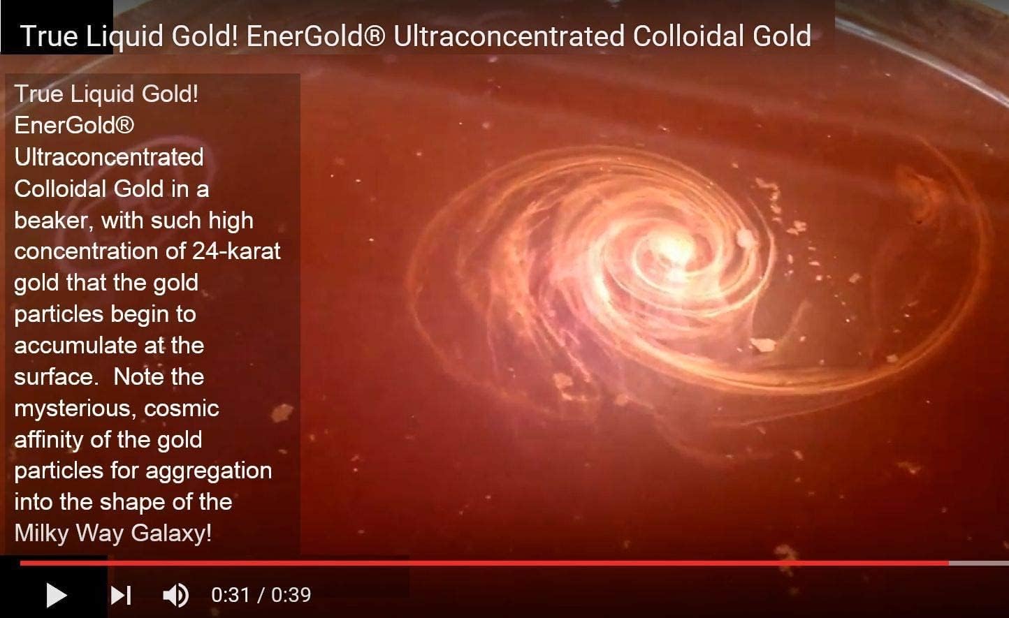 EnerGold® Monoatomic Gold Supplement: Pure Gold Formula, No Additives. Supports DNA Repair, Pineal Gland Regeneration, and EMF Protection.