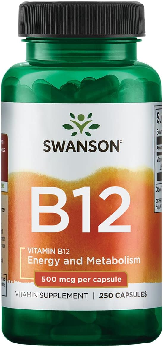 Energy Boost Bundle: Vitamin B12, Rhodiola, Ashwagandha, Ginseng Supplement for Vitality and Focus