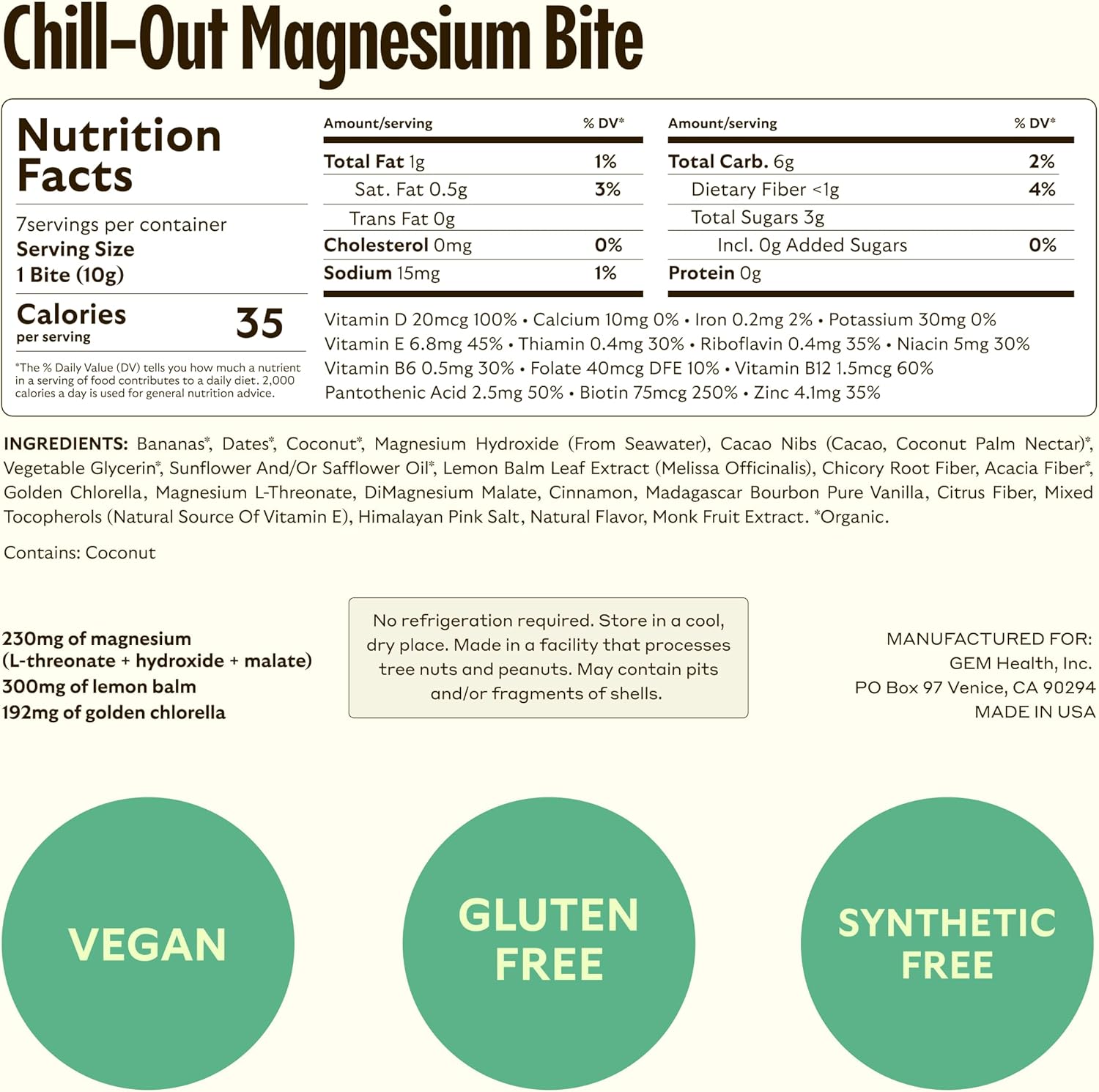 Energy-Boosting Caffeinated Bites for Calm & Focus | Non-Habit Forming | Supports Metabolism & Endurance | 28 Servings