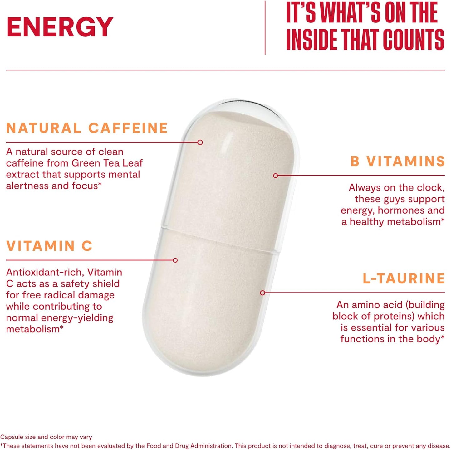 Energy & Stress Relief Mood Bundle - 60 Capsules Each. Boost Alertness & Focus, Promote Relaxation & Mood Balance. Vegan & Non-GMO.