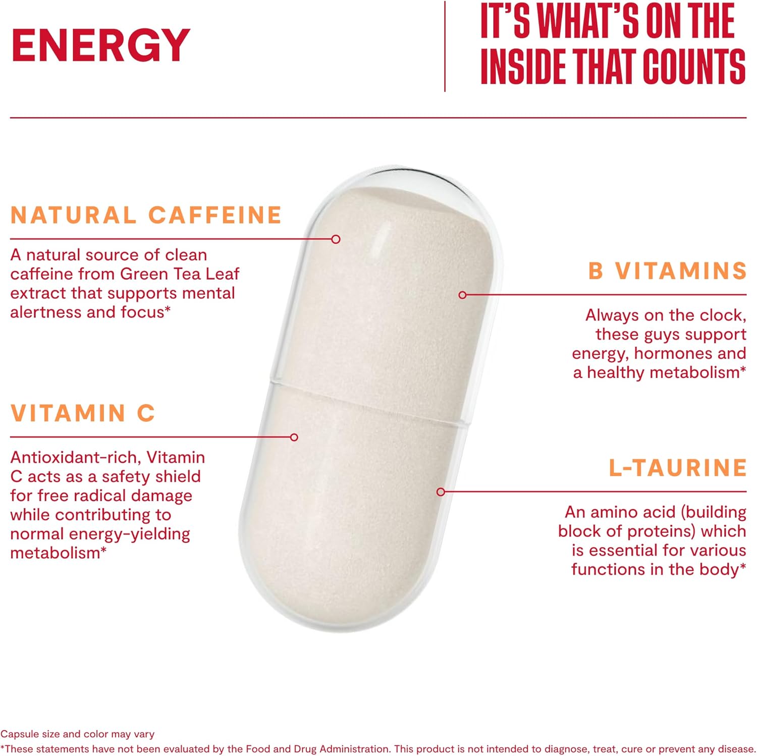 Energy & Stress Relief Mood Bundle - 60 Capsules Each. Boost Alertness & Focus, Promote Relaxation & Mood Balance. Vegan & Non-GMO.