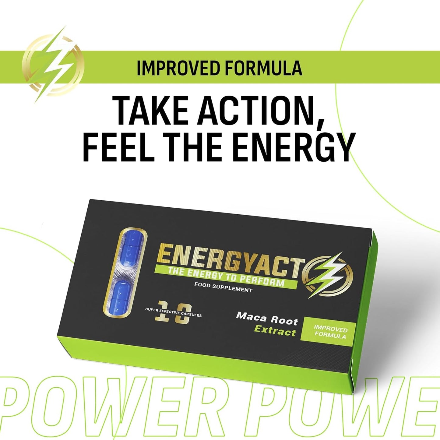 ENERGYACT Blended Sports Nutrition for Boosted Endurance and Energy (10 Pack)