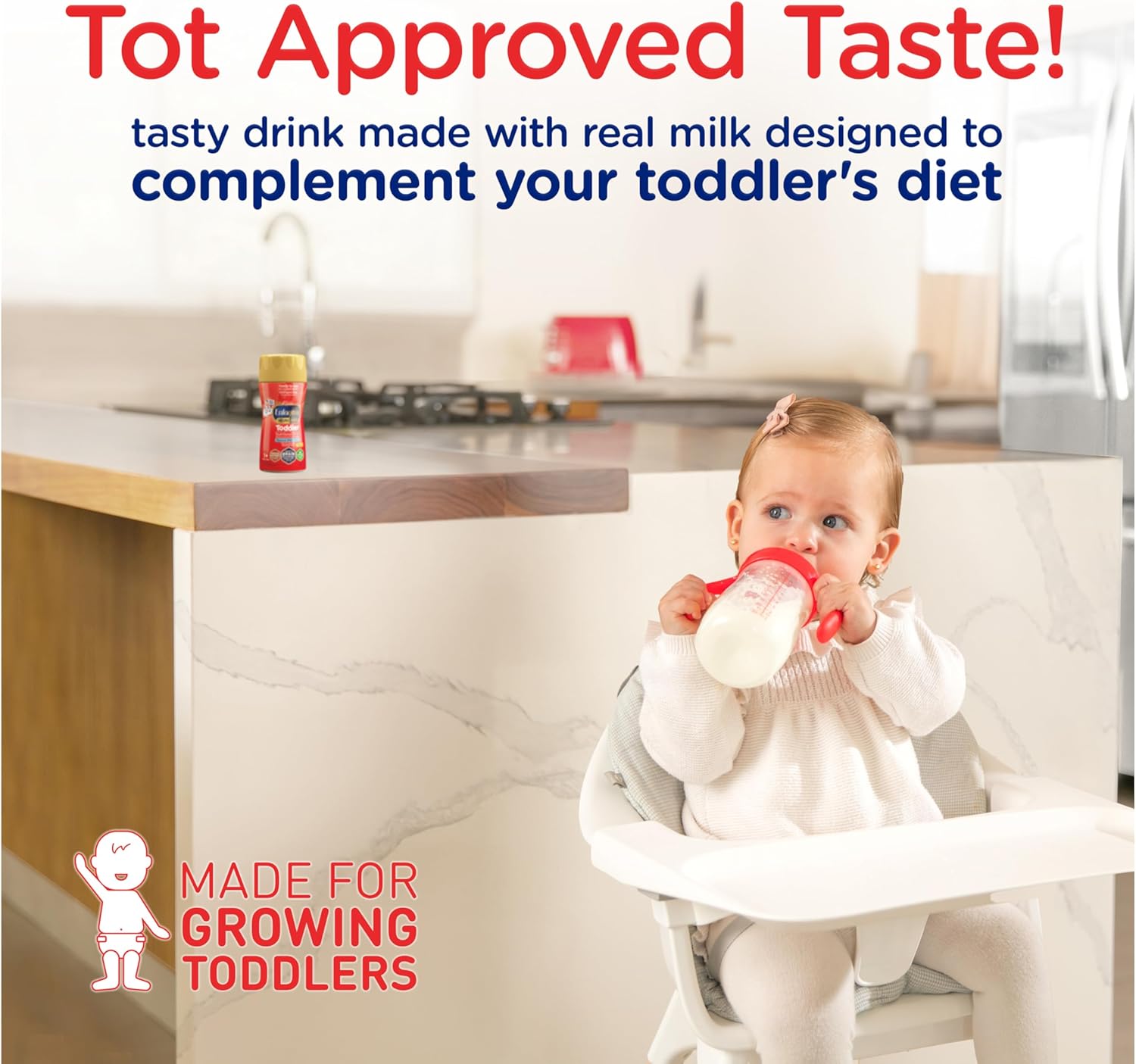 Enfagrow Neuro Pro Premium Toddler Nutritional Drink with DHA, Growth Nutrients, Immune Support - 24 Bottles of 8 fl Oz