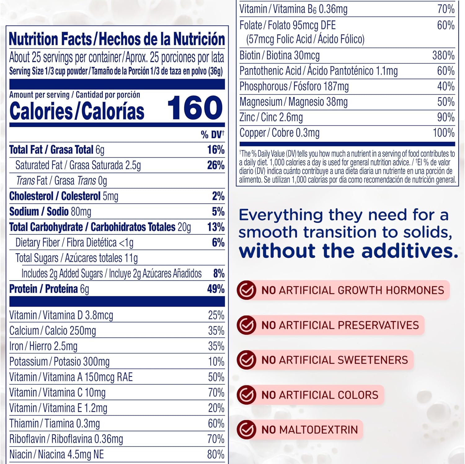 Enfagrow Premium Toddler Nutritional Drink, Vanilla Flavor, 32 Oz Canister, Pack of 4, with Omega-3 DHA, Prebiotics, and Vitamins for Brain and Immune Support