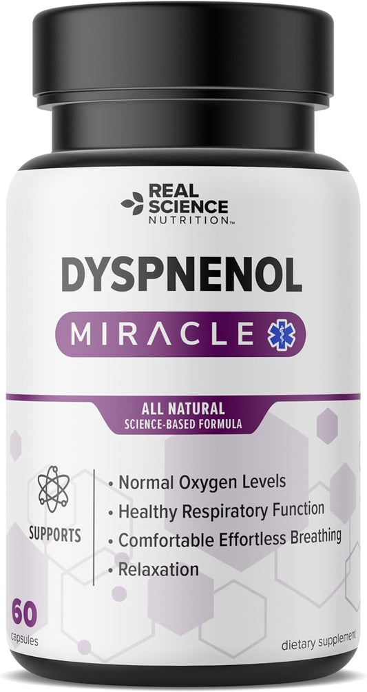 Enhance Lung Health with Dyspnenol Miracle by Real Science Nutrition - Natural Respiratory Support Supplement