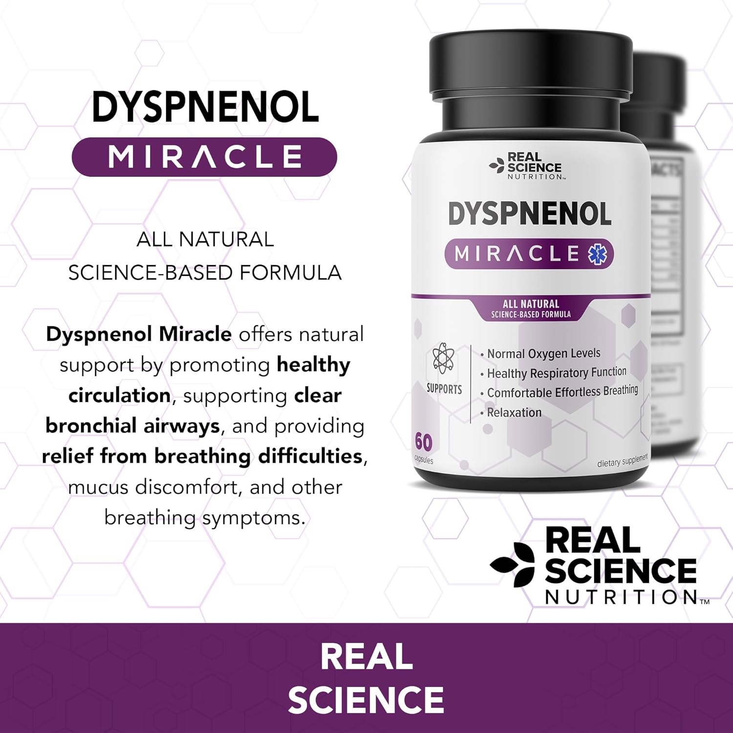 Enhance Lung Health with Dyspnenol Miracle by Real Science Nutrition - Natural Respiratory Support Supplement