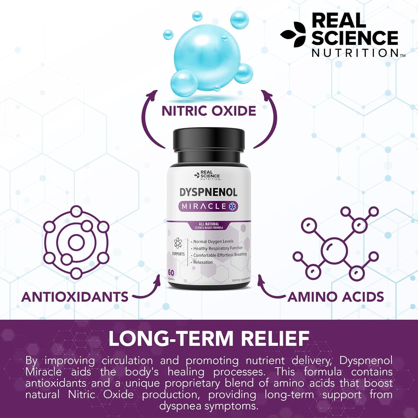 Enhance Lung Health with Dyspnenol Miracle by Real Science Nutrition - Natural Respiratory Support Supplement