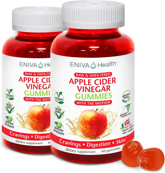 Eniva Health Apple Cider Vinegar Gourmet Gummy Vitamins 2 Pack - 120 Count