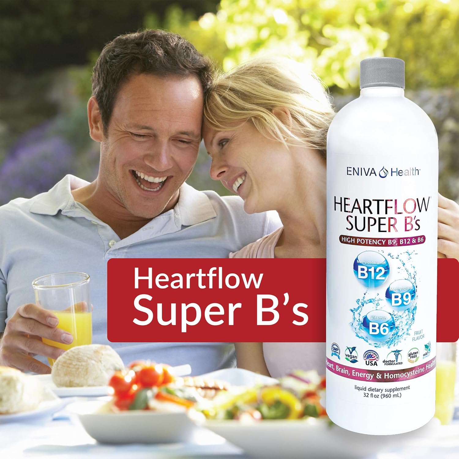 Eniva Health Heart Flow Super B's - 32oz Artery Care Formula for Heart and Blood Vessels