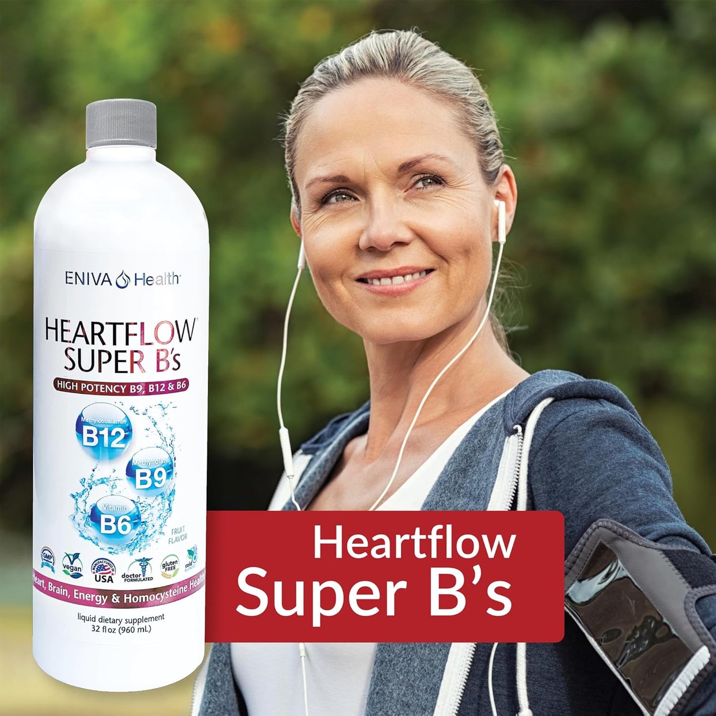 Eniva Health Heart Flow Super B's - 32oz Artery Care Formula for Heart and Blood Vessels