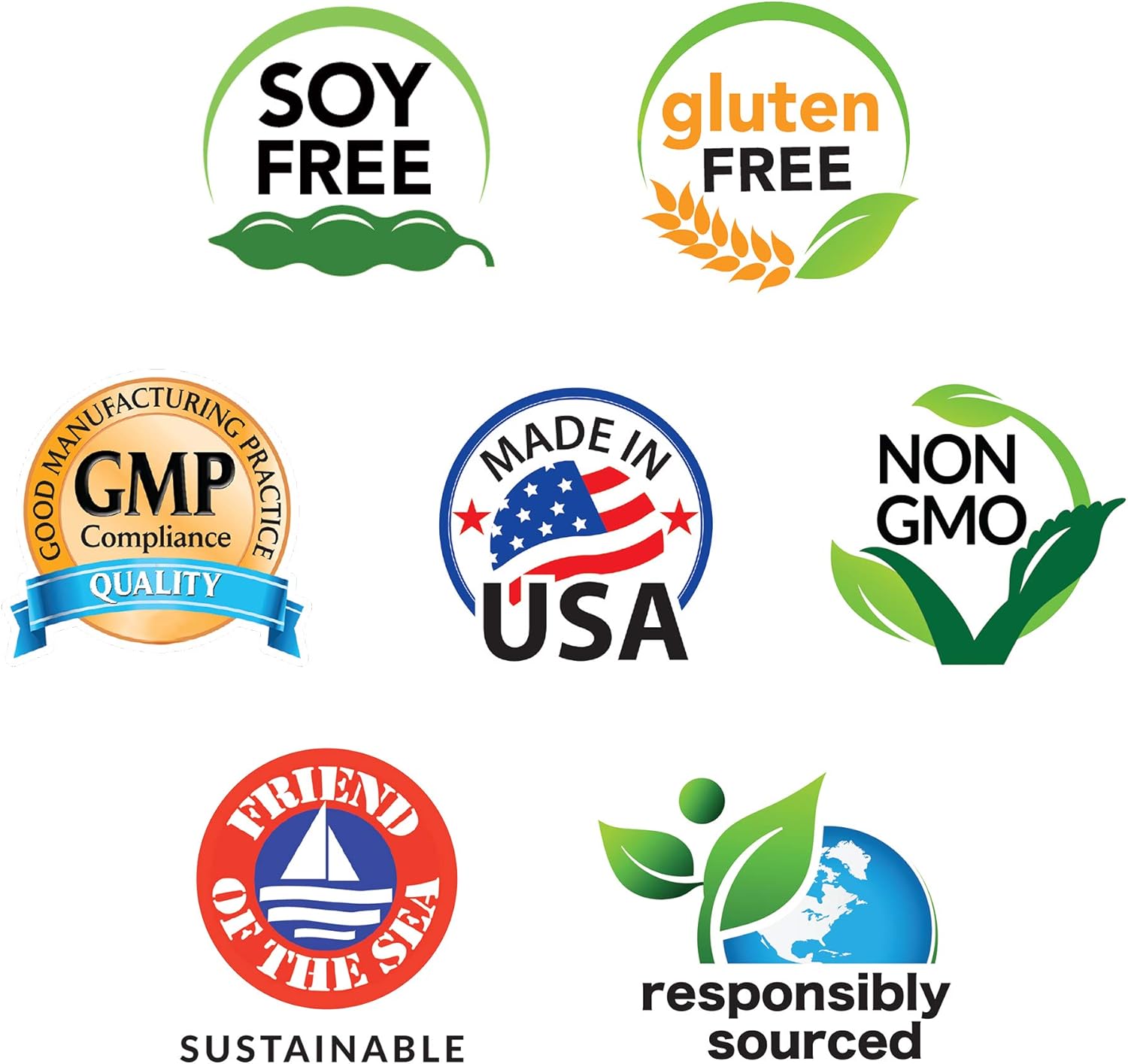 Eniva Health L-Glutamine Powder & Omega-3 Fish Oil Bundle - 1.1 lb Powder, 60 Capsules